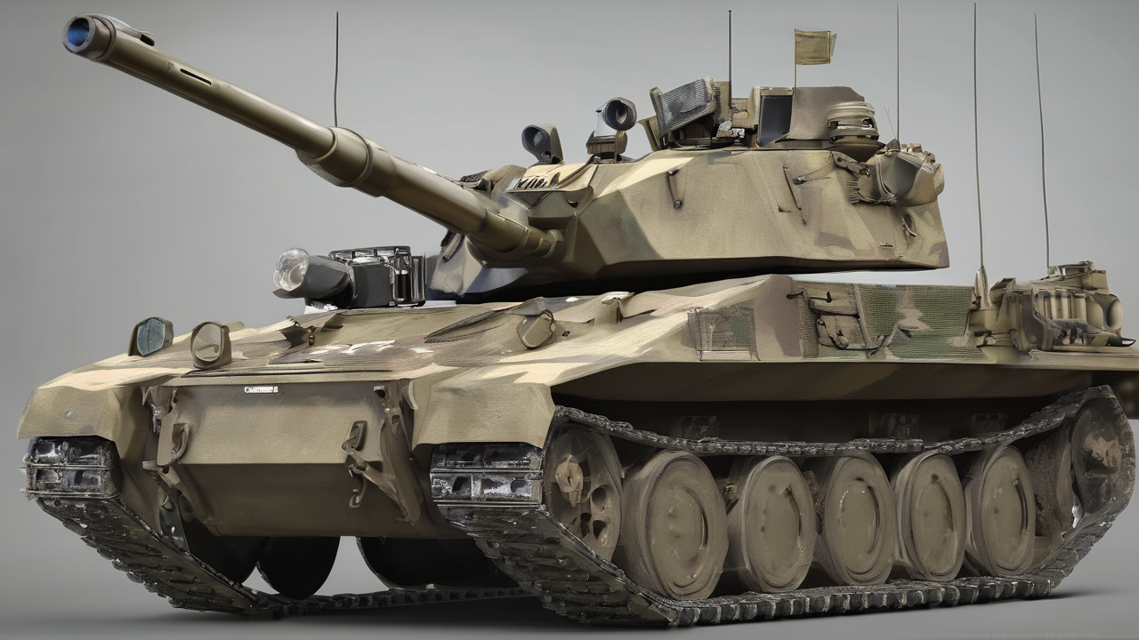 Abstrakcyjne tło z subtelnymi elementami militarnymi i motywami pancernymi w stonowanych kolorach