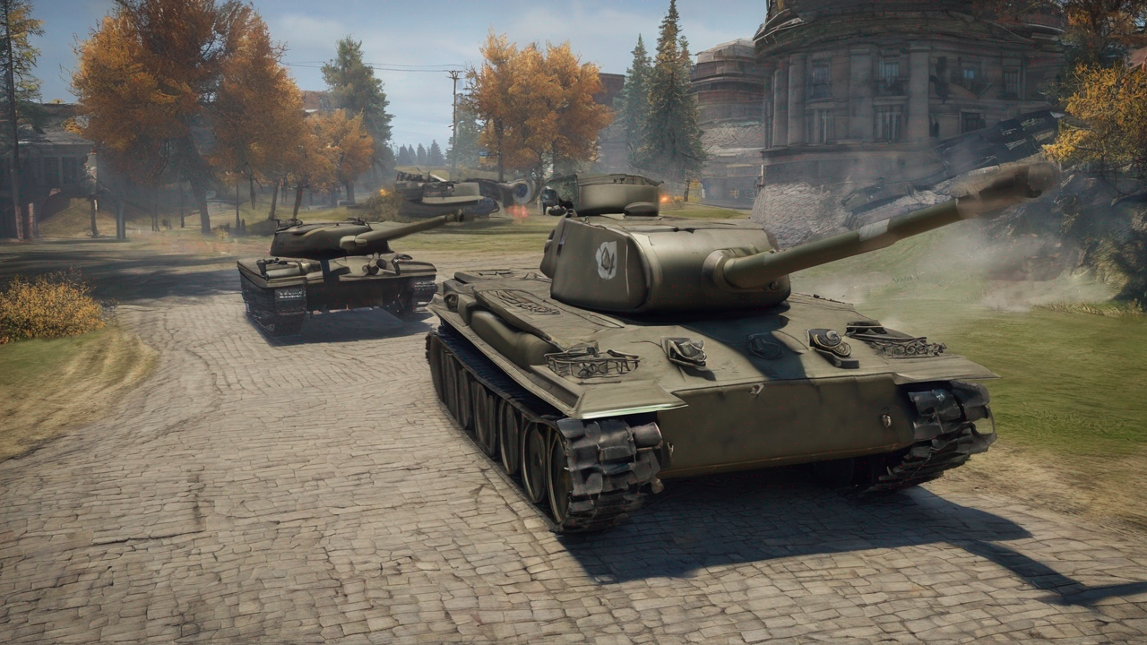 Oficjalne ogłoszenie o nowej aktualizacji gry z widocznym logiem World of Tanks
