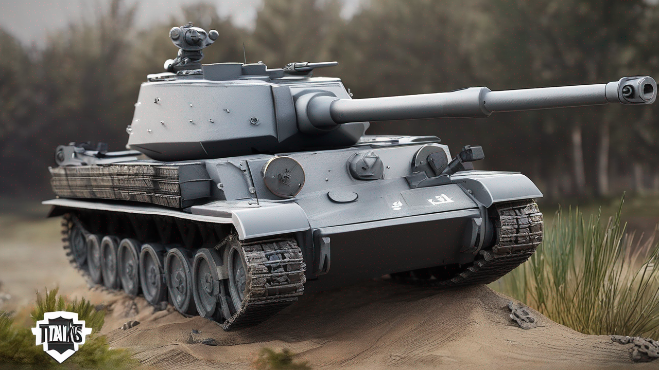 Różne modele czołgów z gry World of Tanks ustawione w szeregu na poligonie
