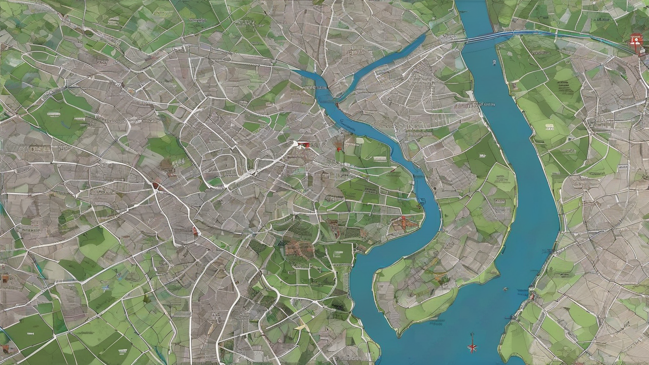 Taktyczna mapa bitewna z zaznaczonymi pozycjami czołgów i kierunkami natarcia