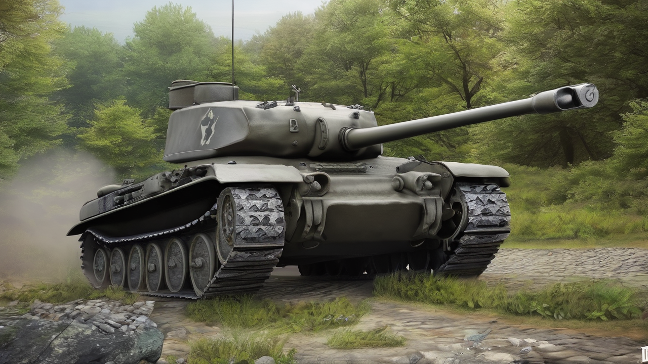 Tło bitewne z czołgami World of Tanks w dynamicznej akcji na polu walki